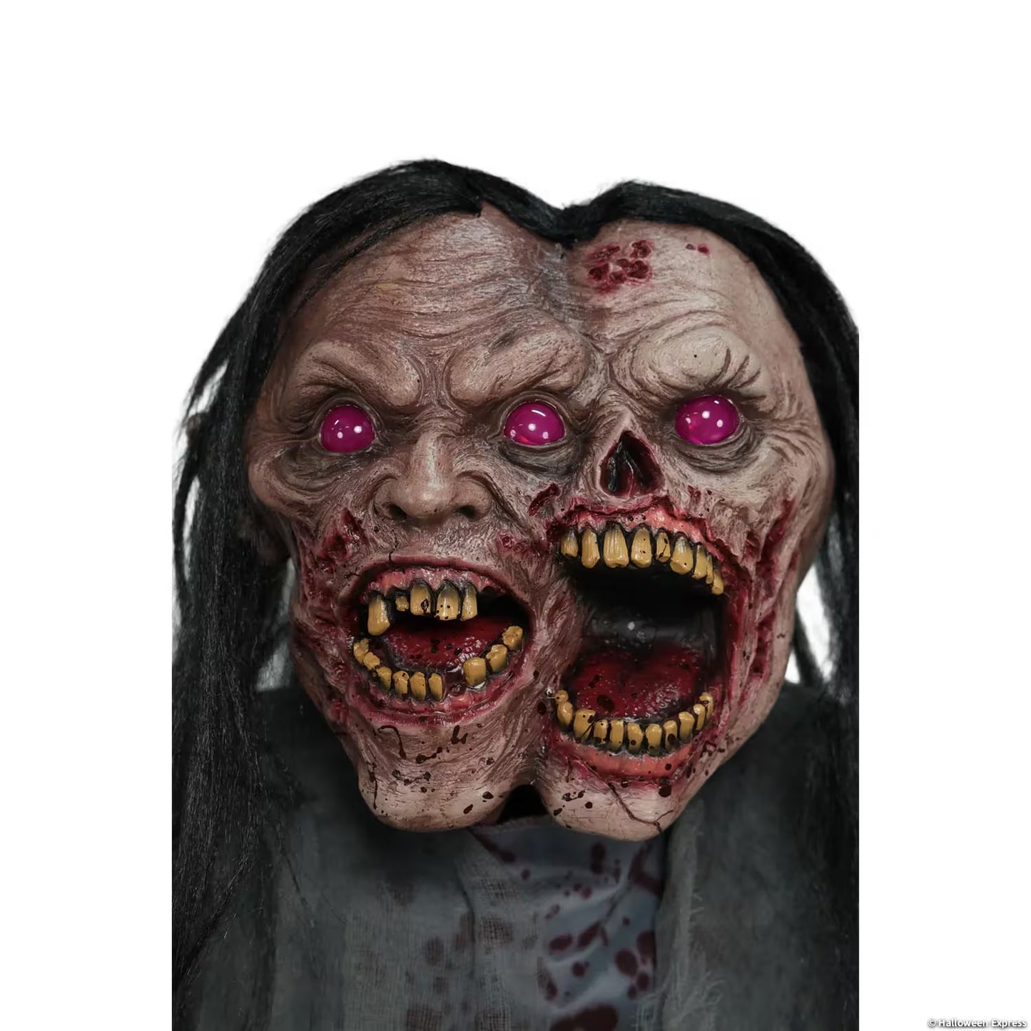 6 Ft. Animated Light-Up Jack & Jill Zombie Halloween Decoration