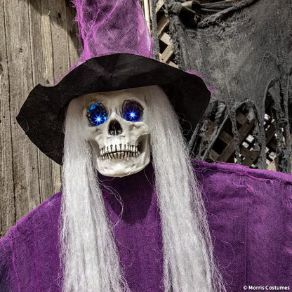 6FT HANGING WITCH W/SOUND&LIGHT