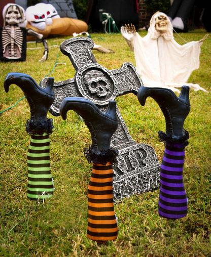 Fun Little Toys - 3 PCs Halloween Witch Leg Lights