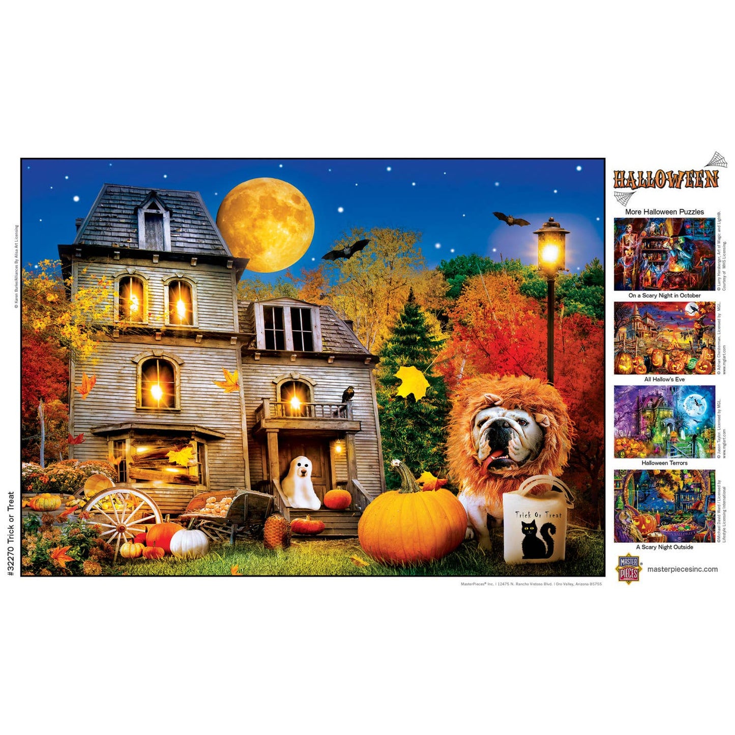 Masterpieces Puzzles - Glow in the Dark - Trick or Treat 500 Piece Puzzle