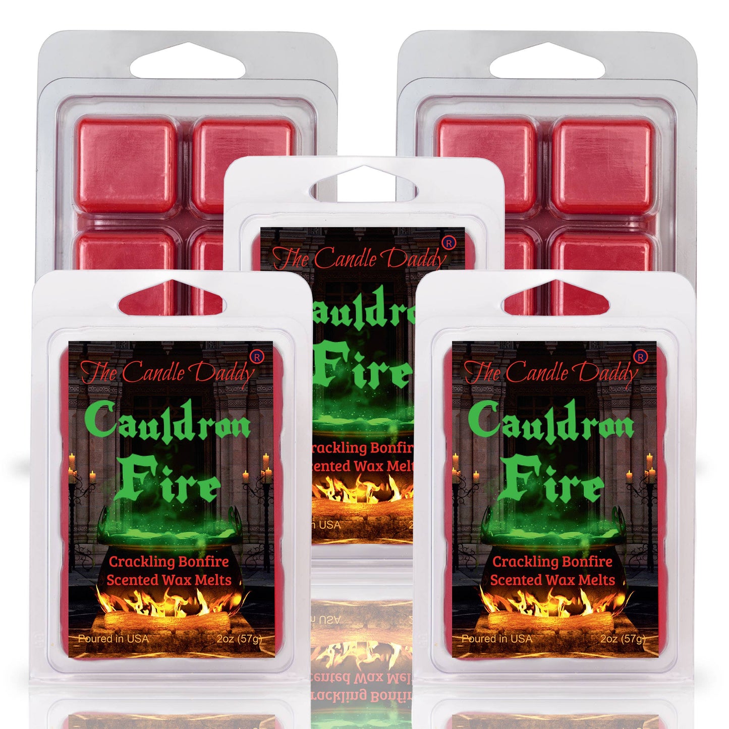 The Candle Daddy - CAULDRON FIRE - WITCHY CRACKLING BONFIRE SCENTED WAX MELT