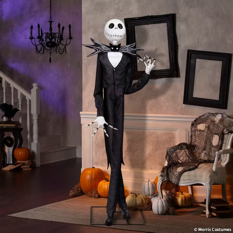 78" Animated Deluxe The Nightmare Before Christmas Black & Purple Jack Skellington