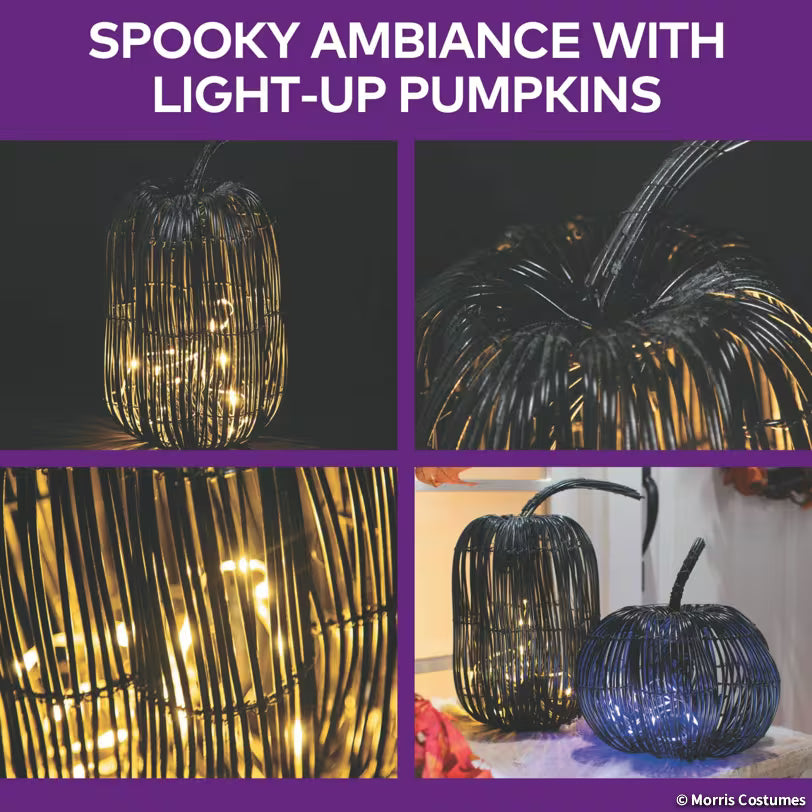 PLASTIC RATTAN PUMPKIN