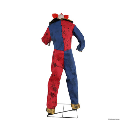7 Ft. 3" Animated The Axe-Wielding Clown Halloween Decoration