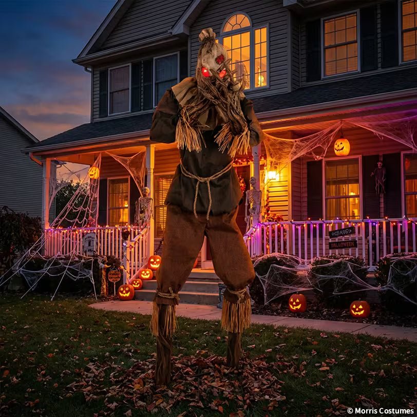 7 Ft. Animated Light-Up Grim Stalker Scarecrow