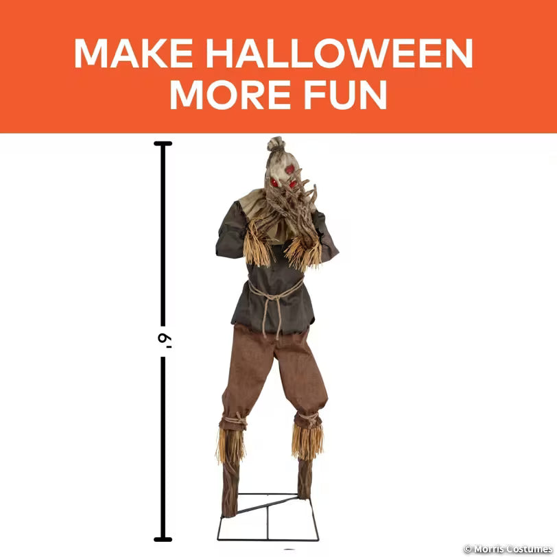 7 Ft. Animated Light-Up Grim Stalker Scarecrow