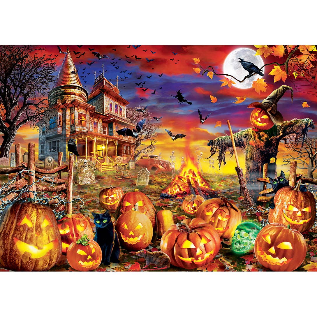 Masterpieces Puzzles - Glow in the Dark - All Hallow's Eve 500 Piece Puzzle