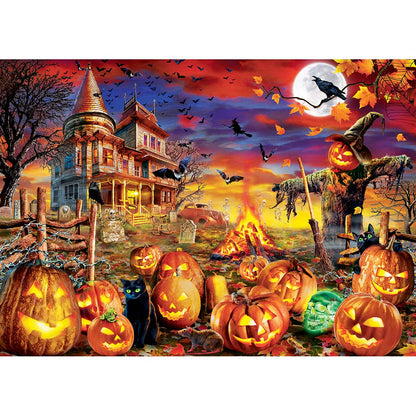 Masterpieces Puzzles - Glow in the Dark - All Hallow's Eve 500 Piece Puzzle
