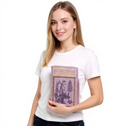 COMECO INC - Vintage Midsize Book Clutch Bag Alice in Wonderland Book