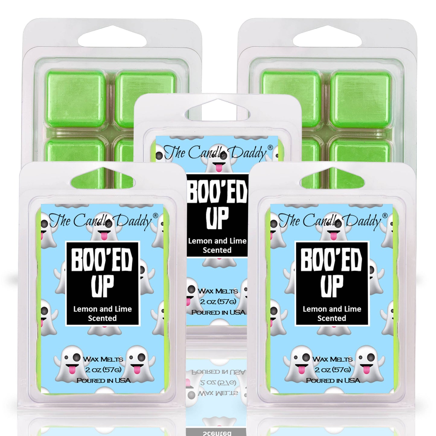 The Candle Daddy - FUNNY FALL HALLOWEN - BOO'ED UP - LEMON AND LIME WAX MELT