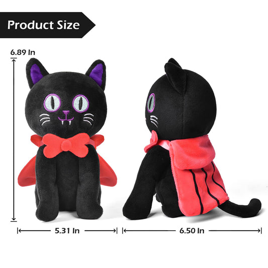 Fun Little Toys - Halloween Cat Plush Cloak - 8 Inches