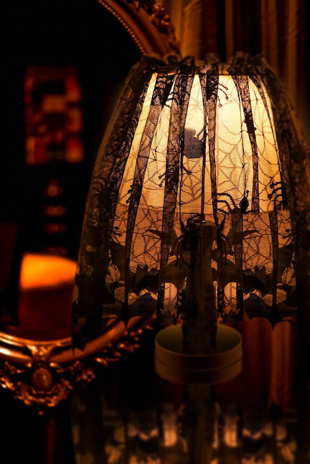 Fun Little Toys - Halloween Lamp Shade Topper Scarf Cover