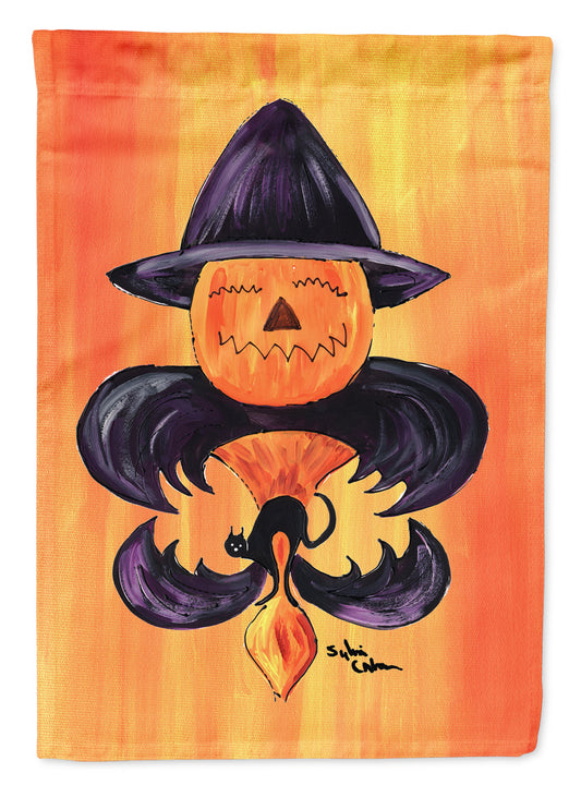 Halloween Pumpkin Bat Fleur de lis Garden Flag – Decorative Outdoor Yard Flag 8183GF