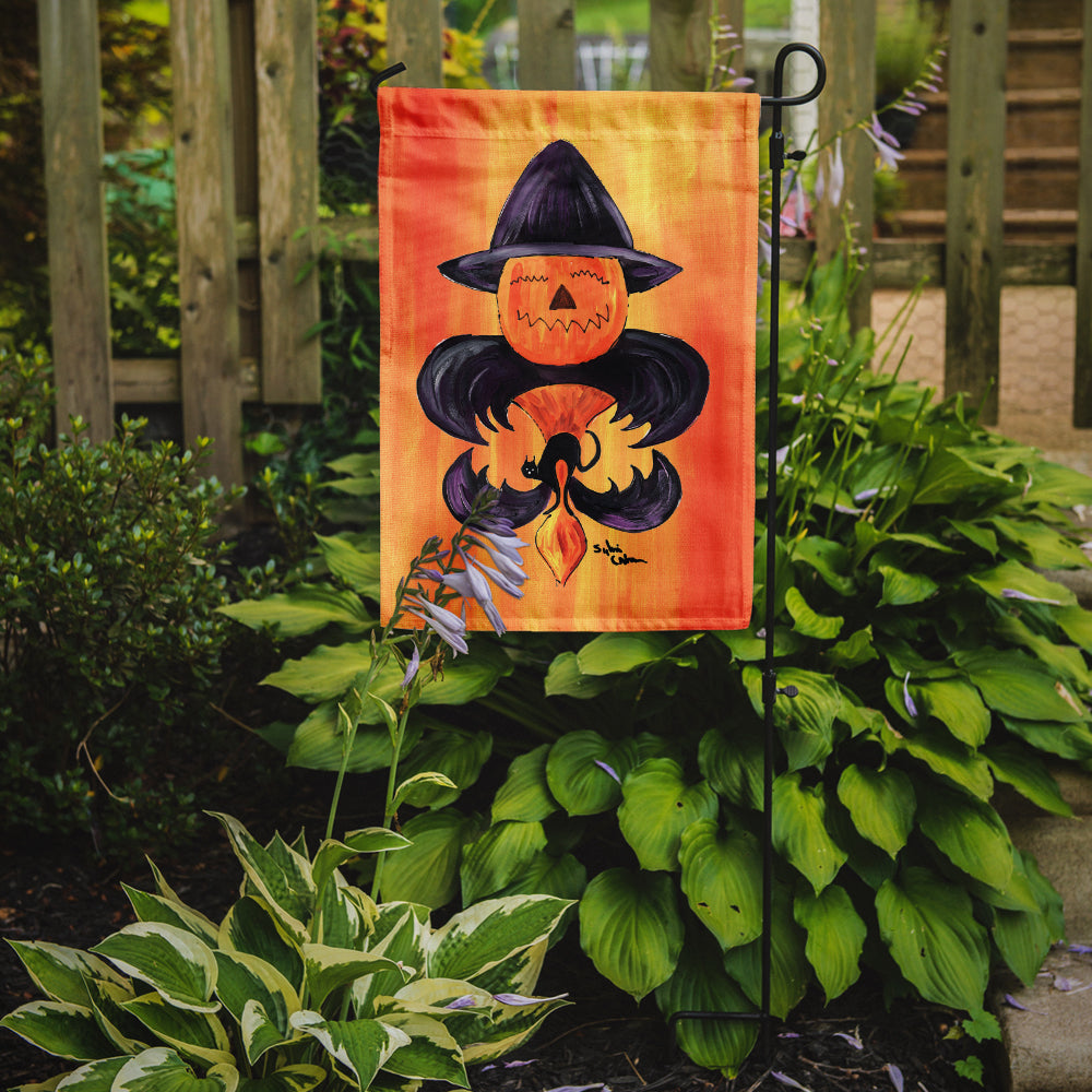 Halloween Pumpkin Bat Fleur de lis Garden Flag – Decorative Outdoor Yard Flag 8183GF