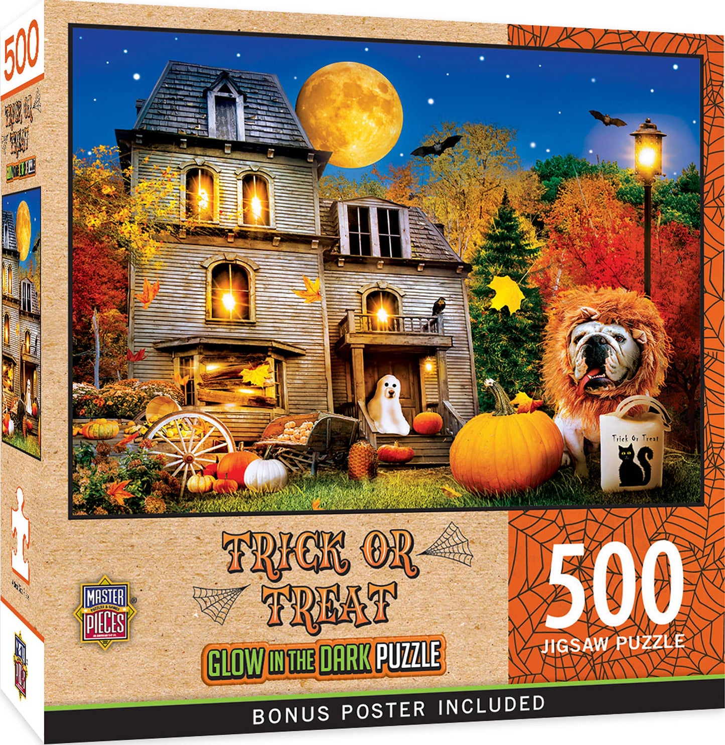 Masterpieces Puzzles - Glow in the Dark - Trick or Treat 500 Piece Puzzle