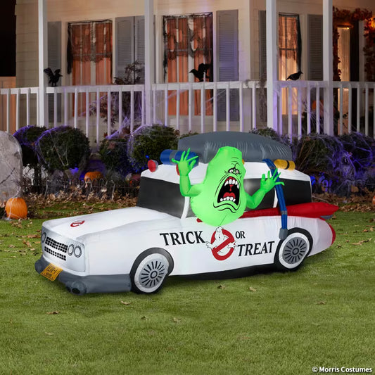 84" x 42" Airblown® Blowup Inflatable Ghostbusters™ Ecto-1 with Slimer