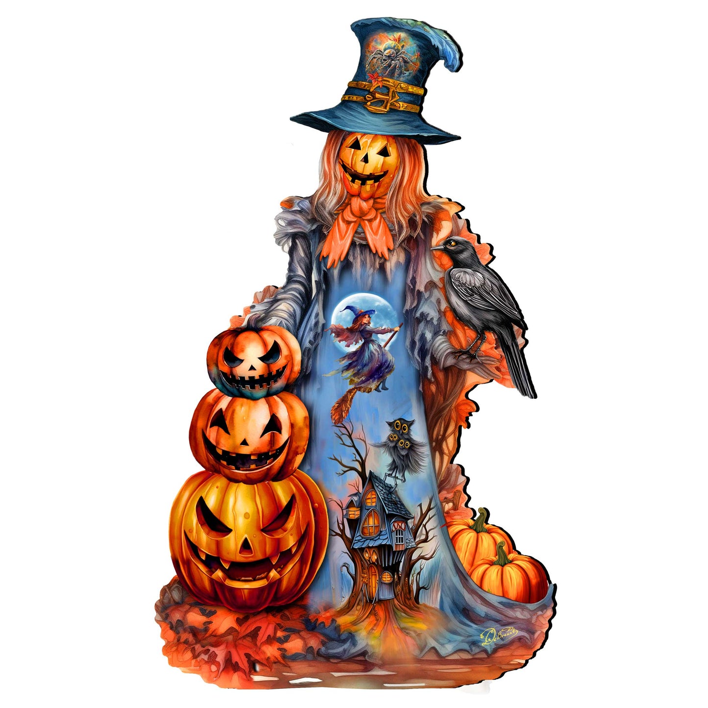 Halloween Pumpkin Holiday Door Décor by G. DeBrekht - Halloween Décor - 8652796H