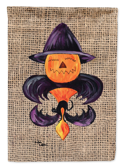 Halloween Pumpkin Bat Fleur de lis Garden Flag – Decorative Outdoor Yard Flag 8748GF
