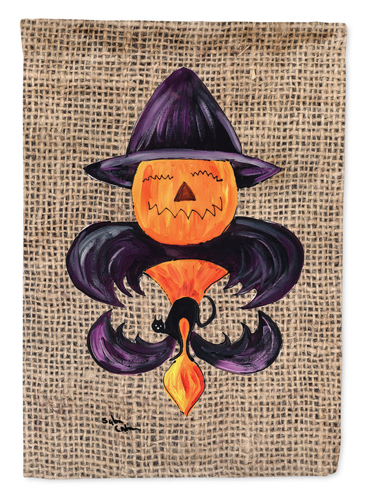 Halloween Pumpkin Bat Fleur de lis Garden Flag – Decorative Outdoor Yard Flag 8748GF