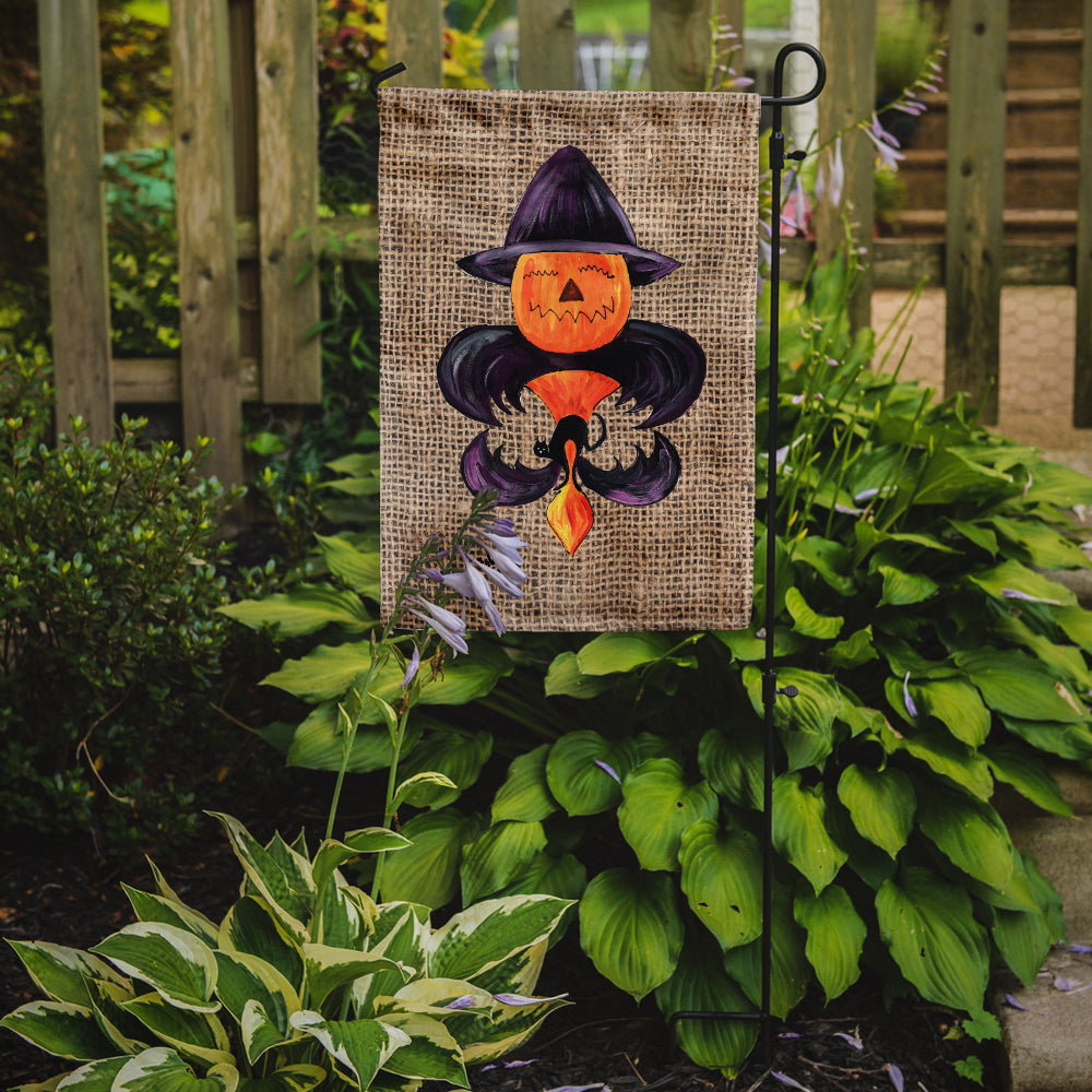 Halloween Pumpkin Bat Fleur de lis Garden Flag – Decorative Outdoor Yard Flag 8748GF