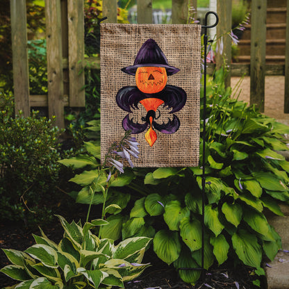 Halloween Pumpkin Bat Fleur de lis Garden Flag – Decorative Outdoor Yard Flag 8748GF