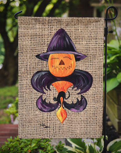 Halloween Pumpkin Bat Fleur de lis Garden Flag – Decorative Outdoor Yard Flag 8748GF