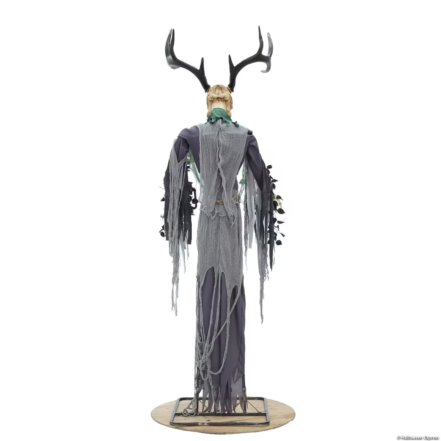 8 Ft. 2" Animated Skeleton Forest Creature with Horns Halloween Decoration