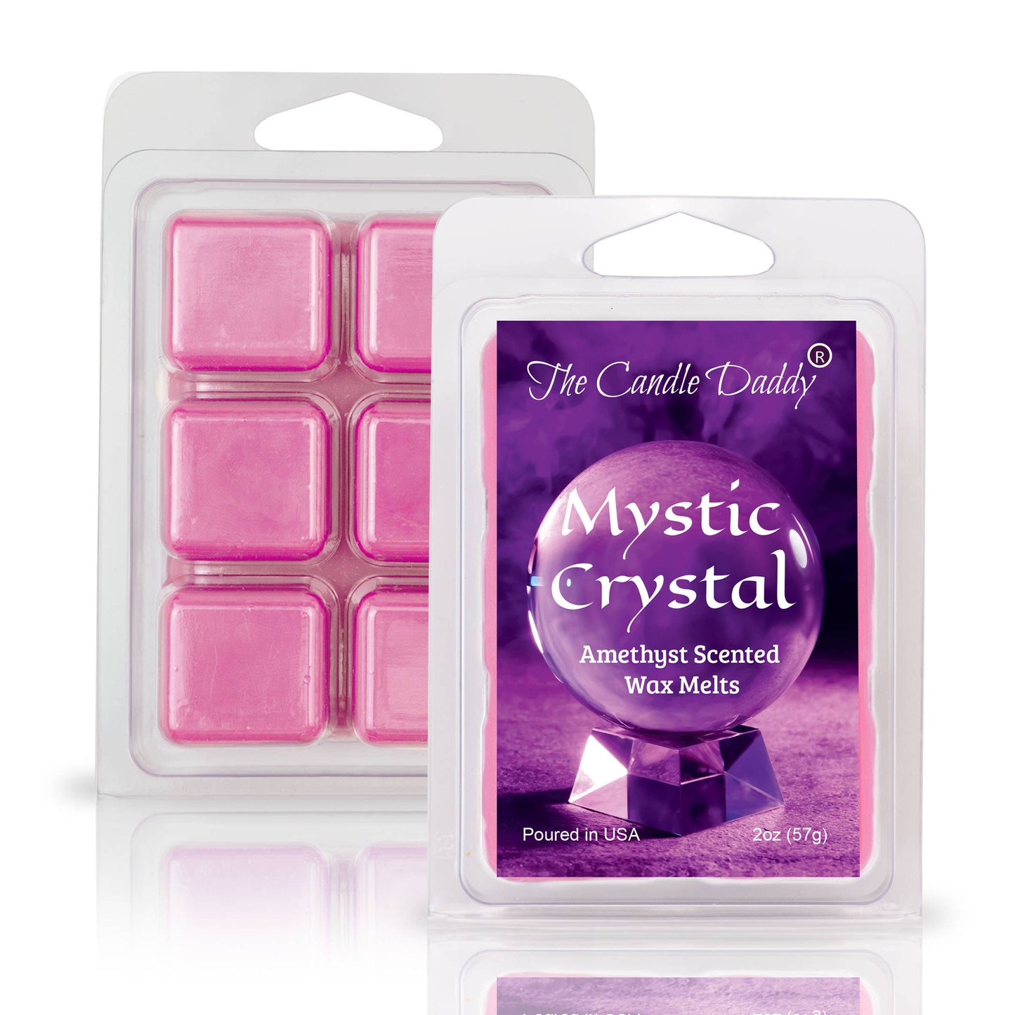 The Candle Daddy - MYSTIC CRYSTAL - AMETHYST CRYSTAL SCENTED WAX MELT