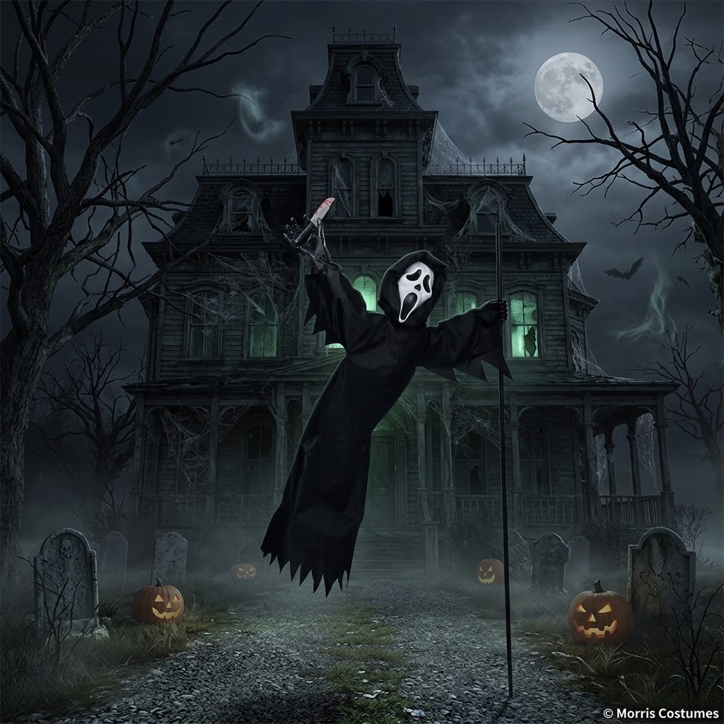 5' Flying Ghost Face