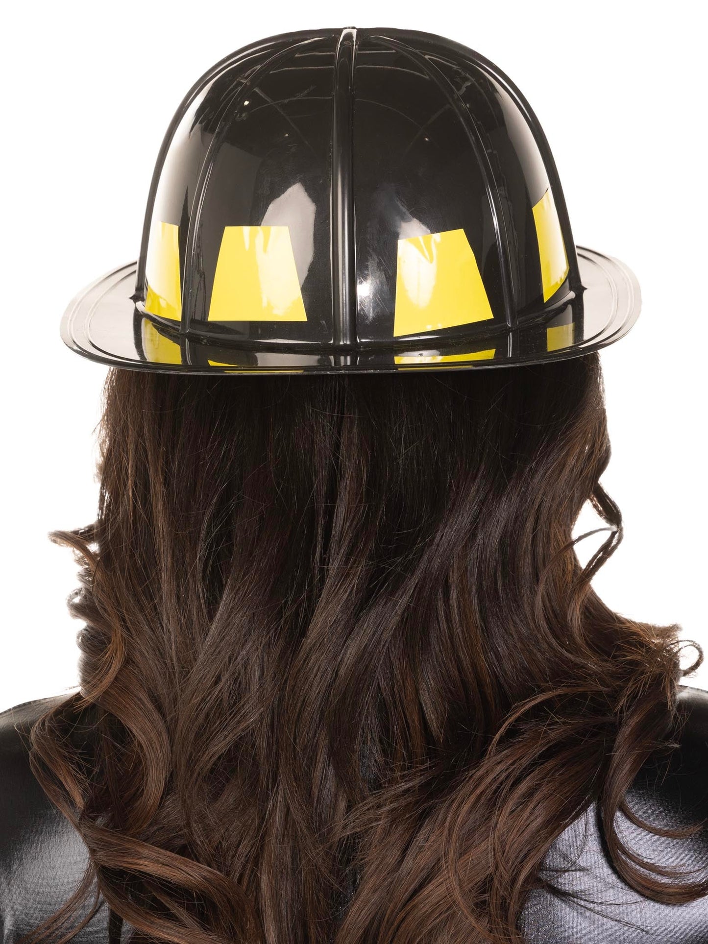 Black Fire Chief Costume Hat
