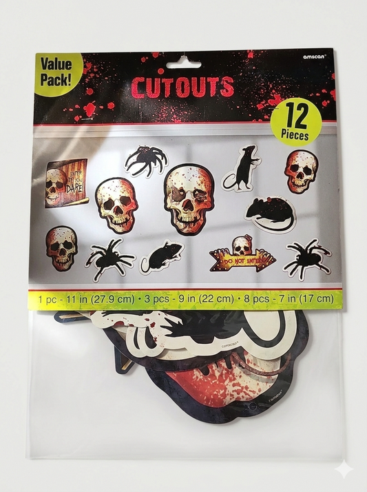 Halloween Cutouts Value Pack - 12pcs