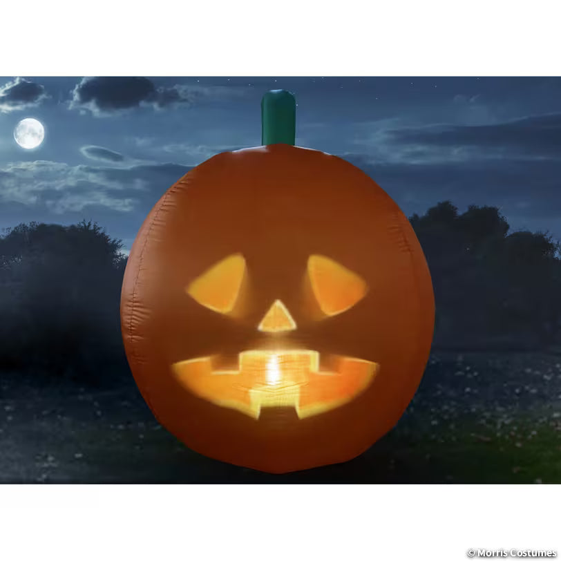 ANIMAT3D Inflatable Jabberin' Jack Animated Light-Up Jack-O'-Lantern Outdoor Halloween Decoration