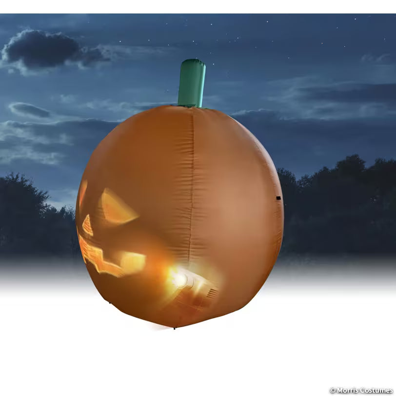 ANIMAT3D Inflatable Jabberin' Jack Animated Light-Up Jack-O'-Lantern Outdoor Halloween Decoration