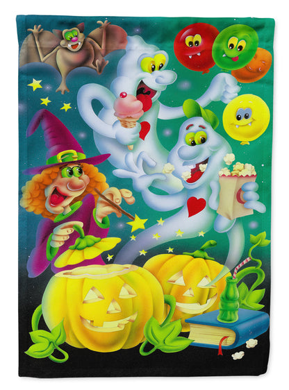 Witch Party with the Ghosts Halloween Garden Flag – Decorative Outdoor Yard Flag APH0932GF