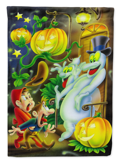 Scary Ghosts and Halloween Trick or Treaters Garden Flag – Decorative Outdoor Yard Flag APH0933GF