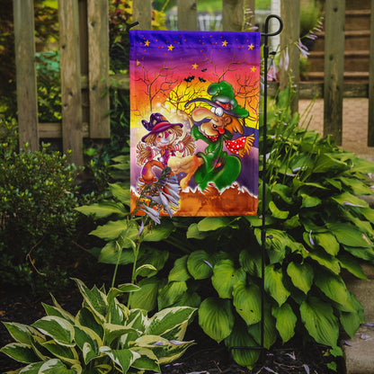 Witch Voodoo Scarecrow Halloween Garden Flag – Decorative Outdoor Yard Flag APH5129GF