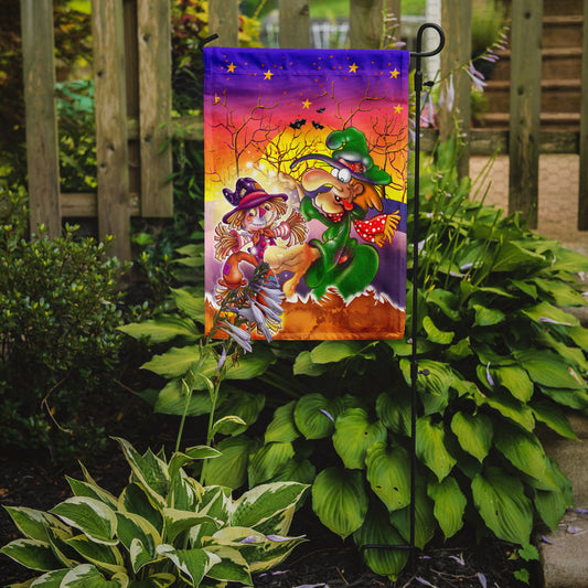 Witch Voodoo Scarecrow Halloween Garden Flag – Decorative Outdoor Yard Flag APH5129GF