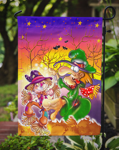 Witch Voodoo Scarecrow Halloween Garden Flag – Decorative Outdoor Yard Flag APH5129GF