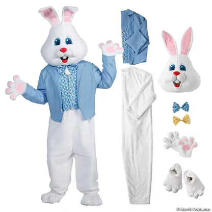ADLT EASTER BUNNY FAUX BLUE VEST