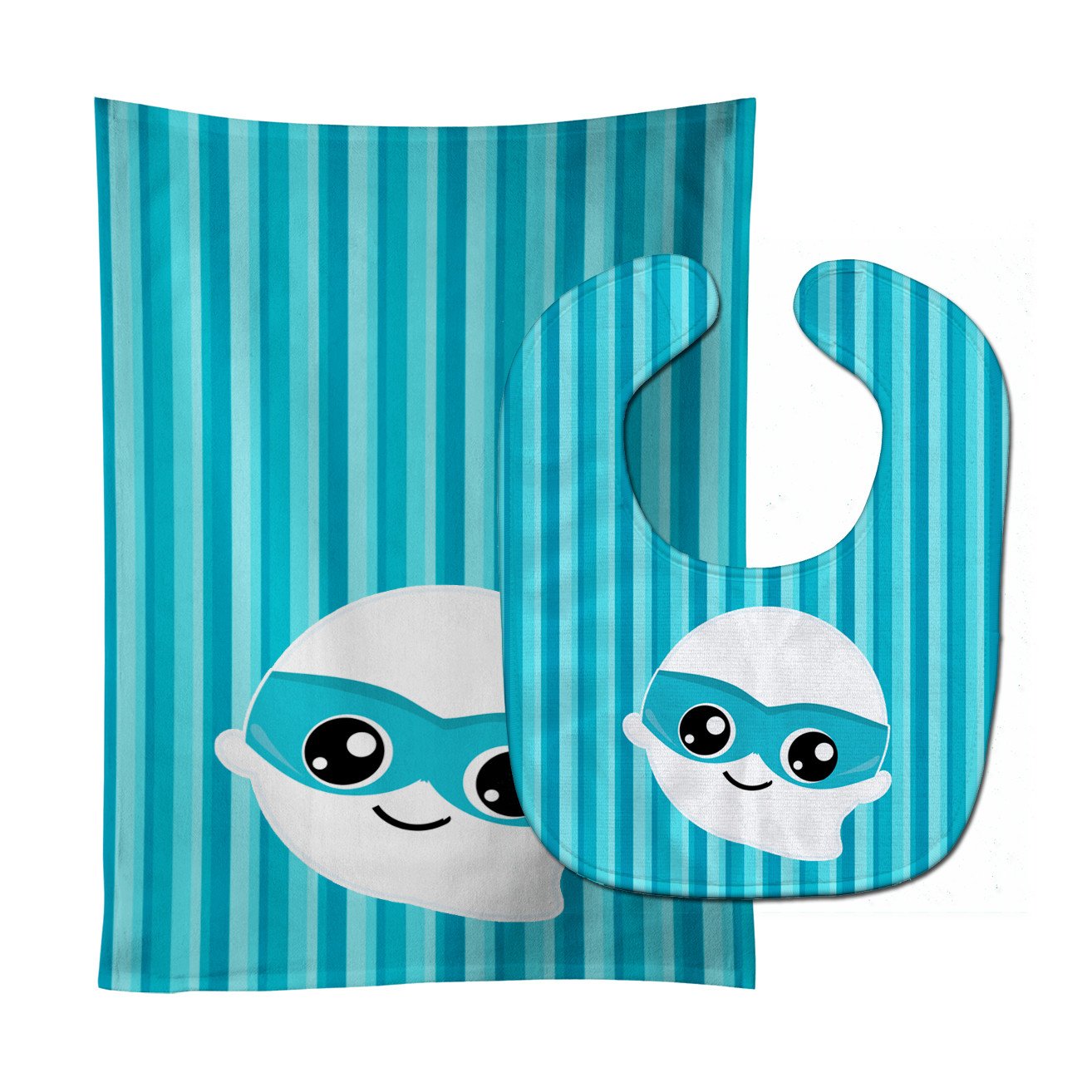 Halloween Ghost Superhero Baby Bib & Burp Cloth BB6963STBU