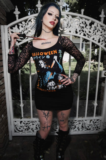 Halloween Off- Shoulder Lace Dress