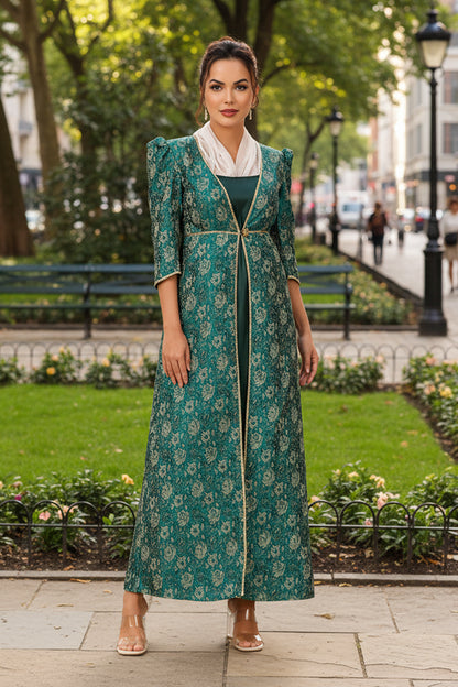 Lady Mary Dress with Net Collar