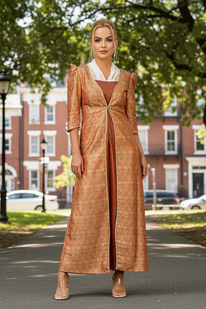 Lady Mary Dress with Net Collar