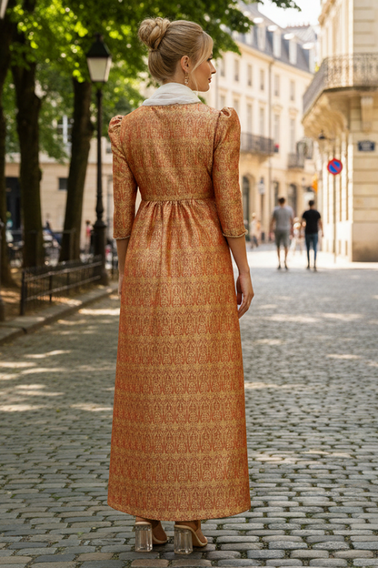 Lady Mary Dress with Net Collar