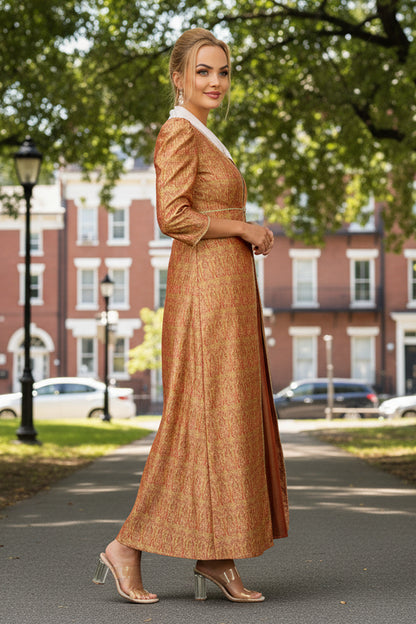 Lady Mary Dress with Net Collar