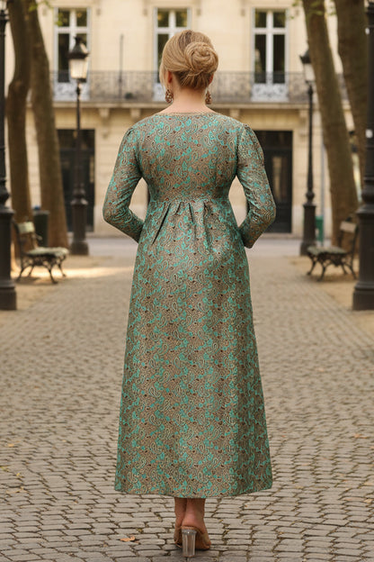 Lady Mary Dress with Net Collar
