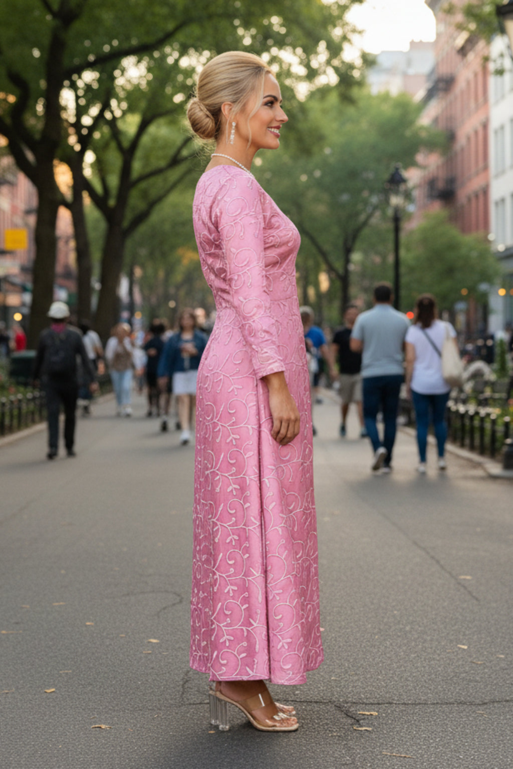 The Featherington Golden Gown