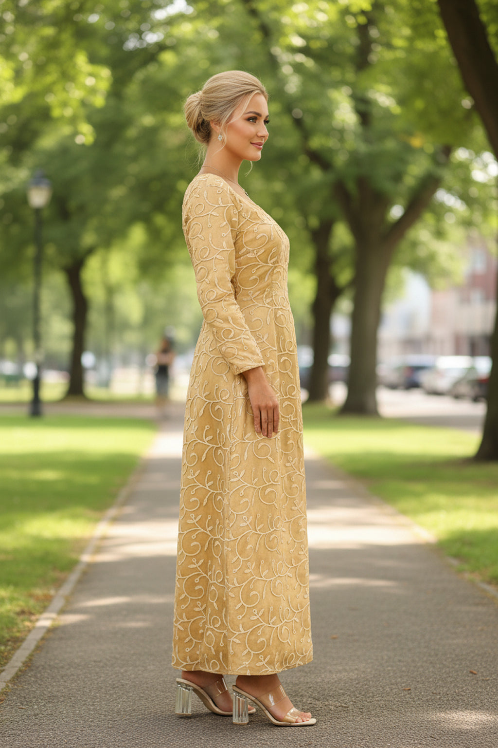 The Featherington Golden Gown