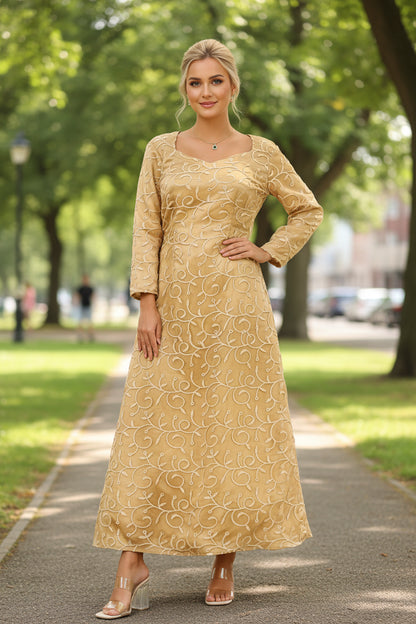 The Featherington Golden Gown