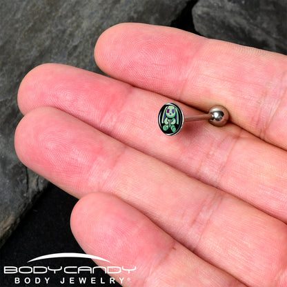 Zombie Bunny Barbell Tongue Ring by Onyx O